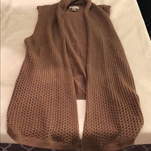 Open front sleeves cardigan